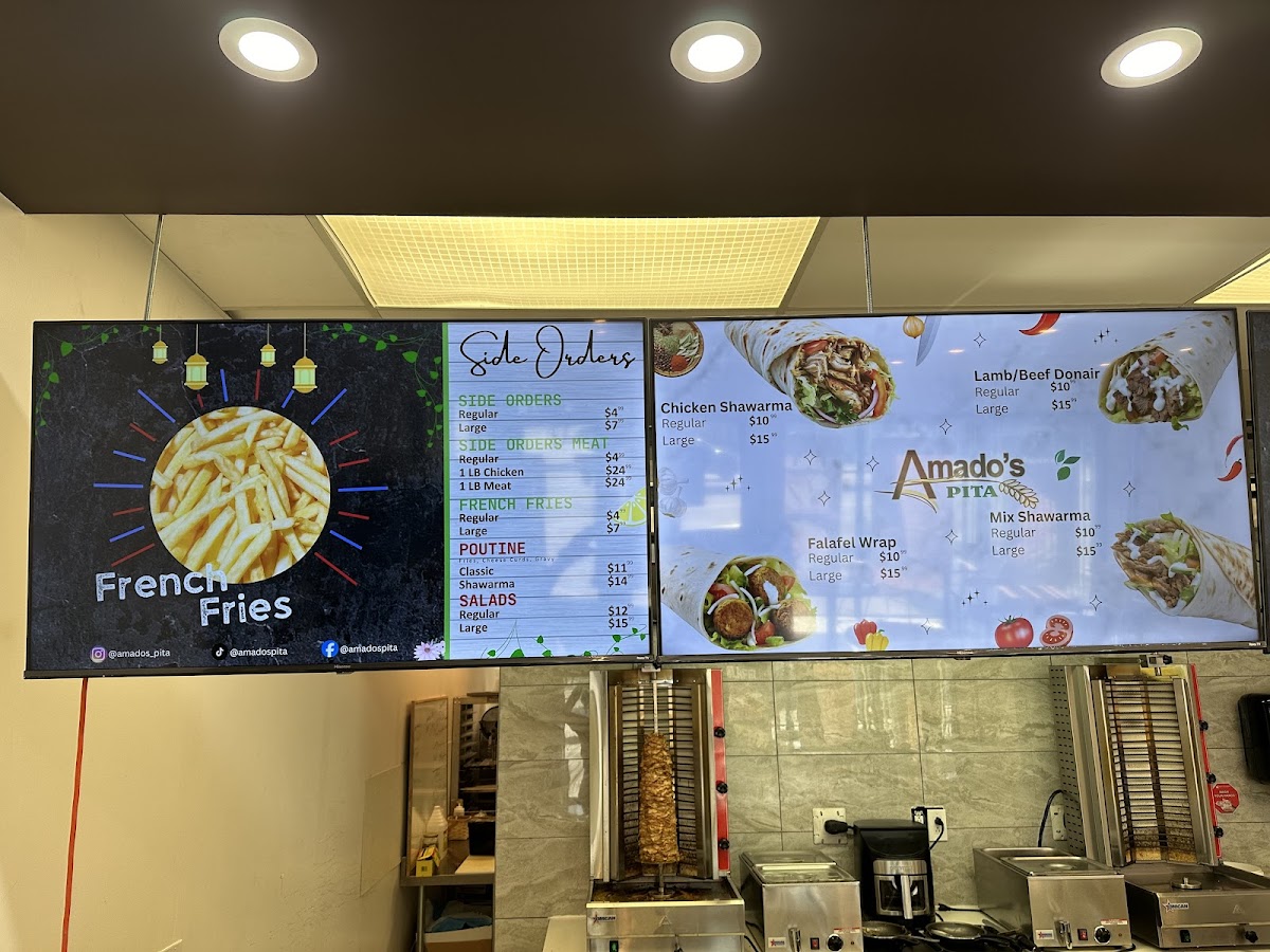 Menu Amado's Pita-1