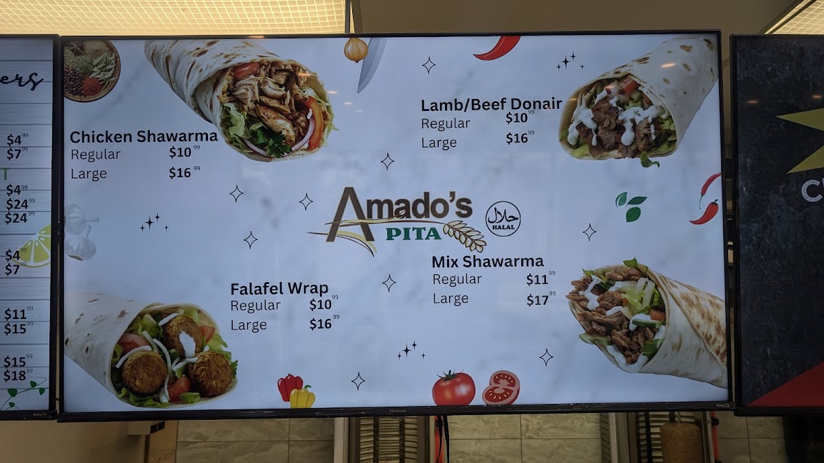 Menu Amado's Pita-5